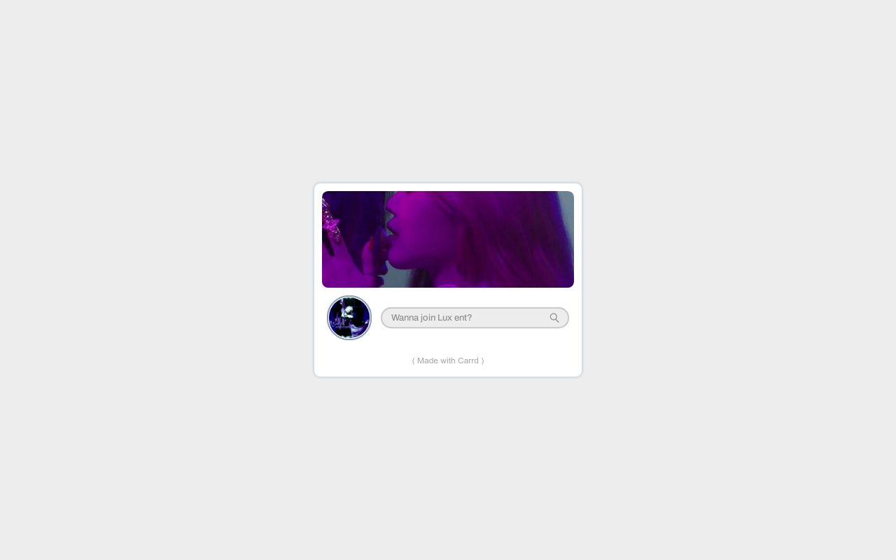 Carrd profile picture for @luxicius
